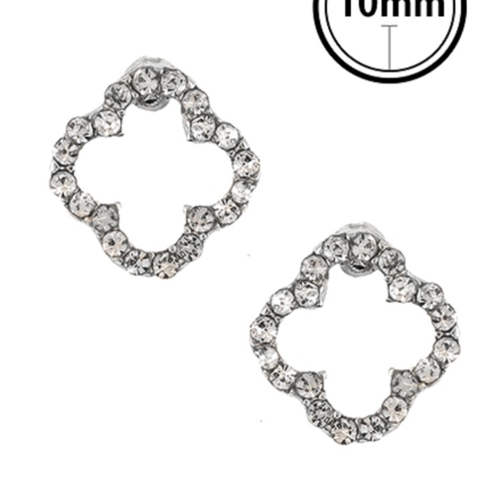 Tommy Hilfiger Silver Crystal Earrings